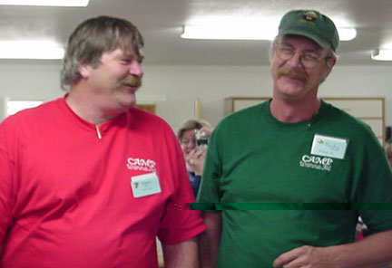 The shuttle brothers, Gary and Randy Houtz